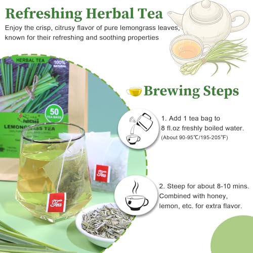 Lemongrass Tea Bags (50 Count)