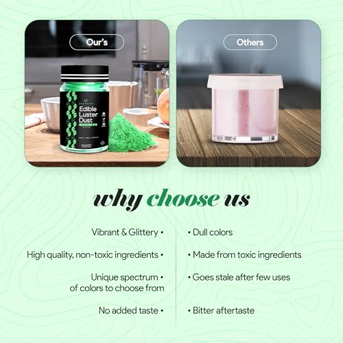 Green Edible Luster Dust 15g