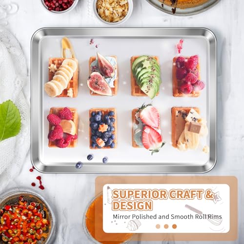 Stainless Steel Baking Sheet Pan Set of 2