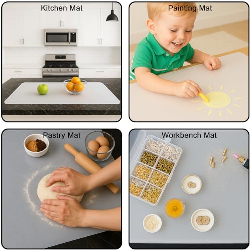 Silicone Mat 35.4"x23.6" Silicone Mats for Kitchen Counter Heat Resistant Mats for Countertop