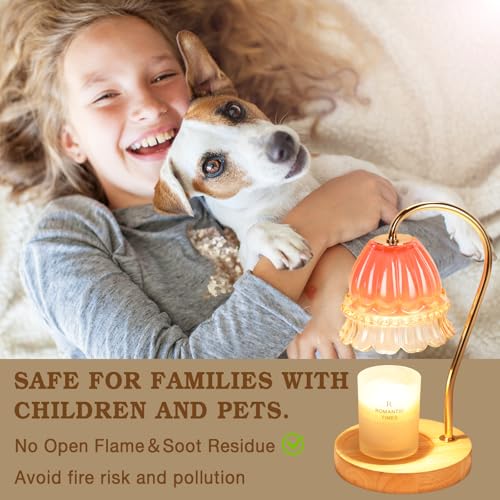 Flower Candle Warmer Lamp with Timer