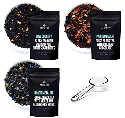 Sampler Set of 3 Black Loose Leaf Teas