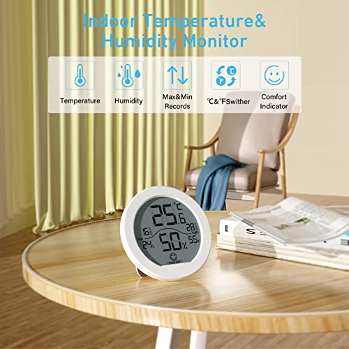 Indoor Digital Hygrometer Thermometer for Room Temperature Humidity Meter (3 Count)
