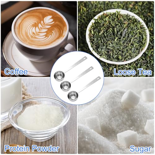 Coffee Measuring Scoop 1 Tablespoon long handle Stainless Steel spoon for Coffee