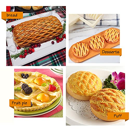 Stainless Steel Lattice Dough Cutter with Wood Handle