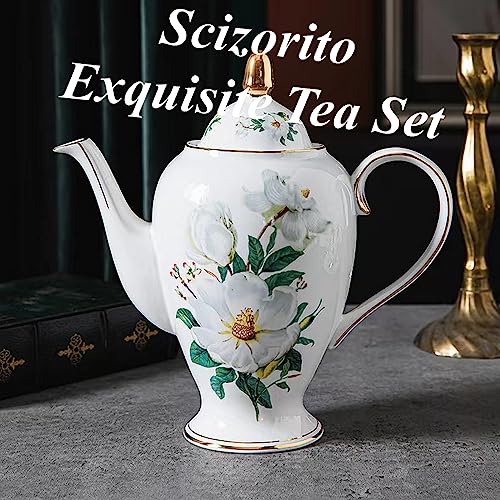 Chinese Bone China Coffee Tea Set