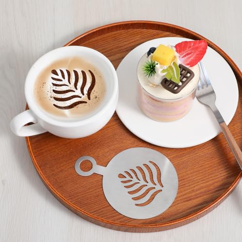 4 Pcs Latte Art Stencils (4 Count)