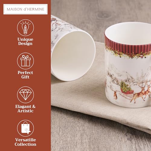 Coffee Mug with Handles Tea Cups (2 Count)