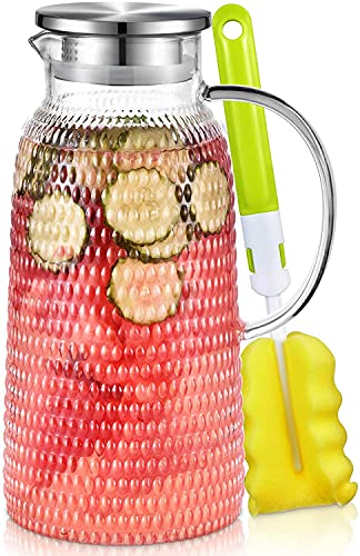 80oz Glass Pitcher with Lid