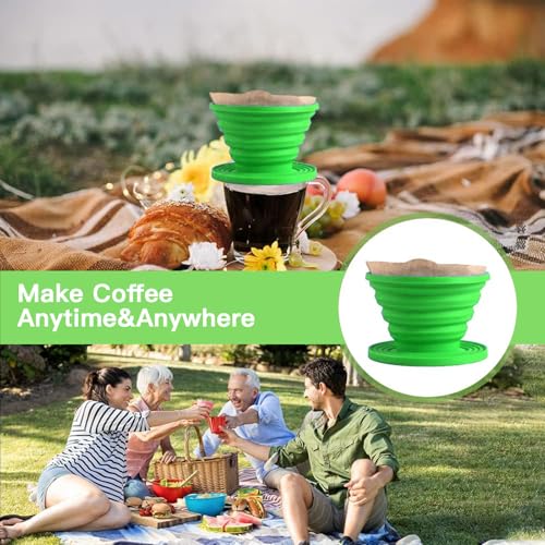 Collapsible Pour Over Coffee Dripper Set (2 Count)