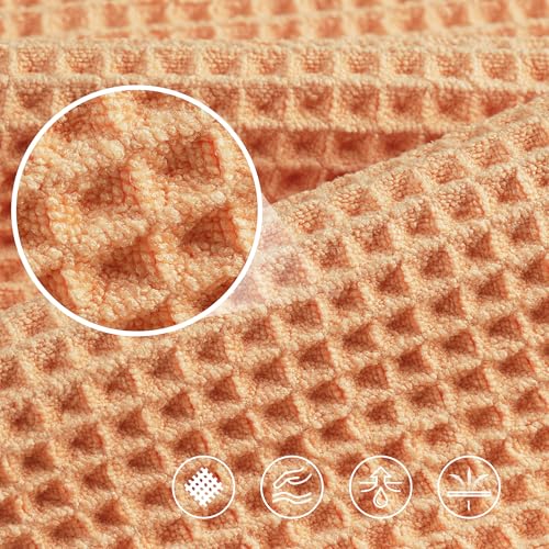 430 GSM Poly Blend Microfiber Quick Dry Waffle Bath Towel (4 Count)
