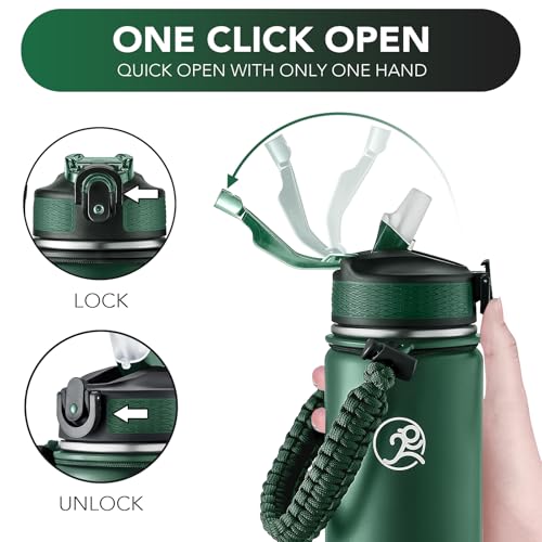 24oz Insulated Stainless Steel Travel Water Bottle
