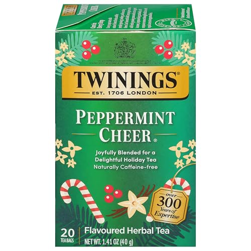 Peppermint Cheer Herbal Tea Individually Wrapped Bags (20 Count)