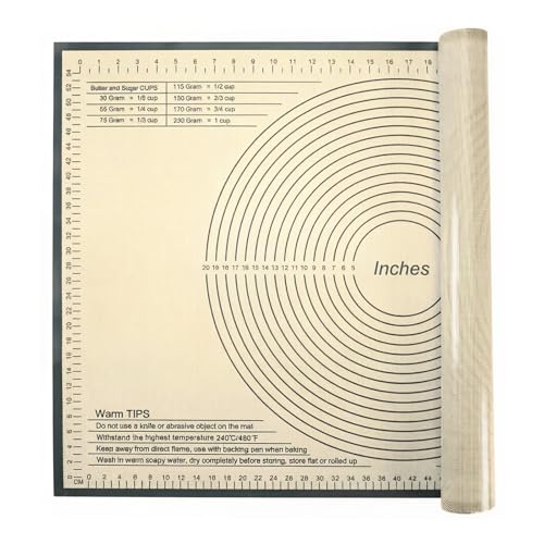 Silicone Pastry Mat 34x26 Inch Nonstick Baking Mat