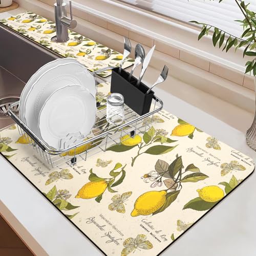 24.5" x 15.5" Dish Drying Mat & 24" x 5.5" Sink Splash Guard