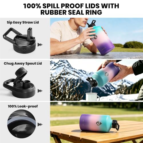 One Gallon Water Bottle Insulated 128 oz