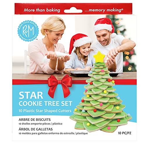 International Star Tree Cookie Cutters to Make 3D Tree (10 Count)