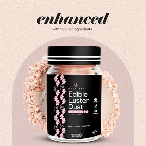 Pink Edible Luster Dust 15g