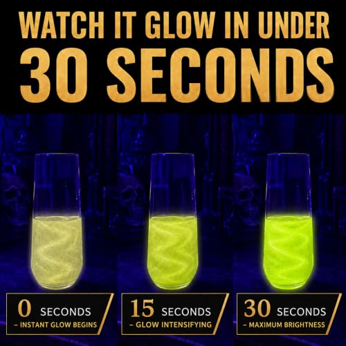 Blacklight Reactive Edible Glitter for Drinks