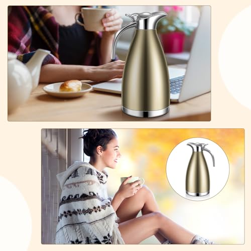 2 Pcs 68oz Thermal Coffee Carafe for Keeping Hot (2 Count)