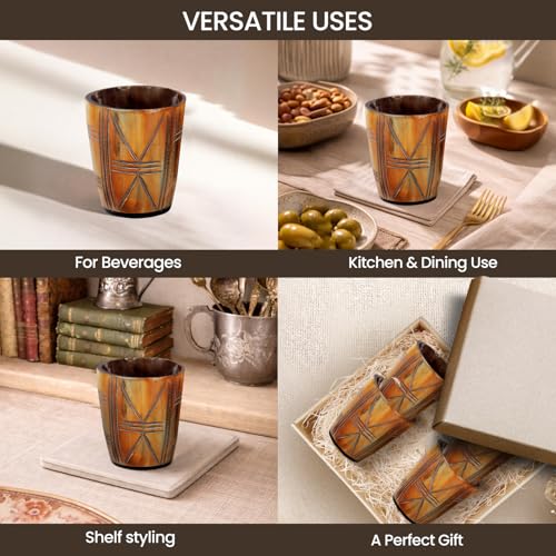 Viking Horn Shot Glasses Set of 8 (8 Count)