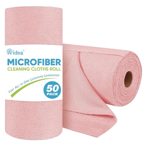 Microfiber Cleaning Cloth Roll (50 Count)