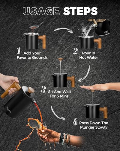 POLIVIAR French Press Coffee Maker