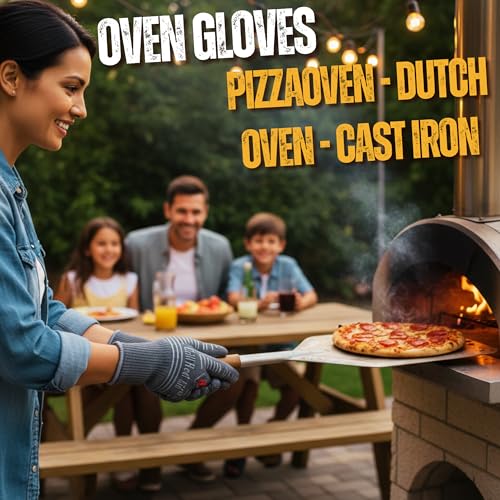 Grill Gloves Heat Proof for Men Grilling BBQ Heat Resistant Gloves (2 Count)