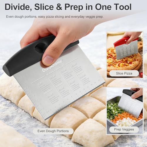 2 Pack Bench Scraper Dough Cutter