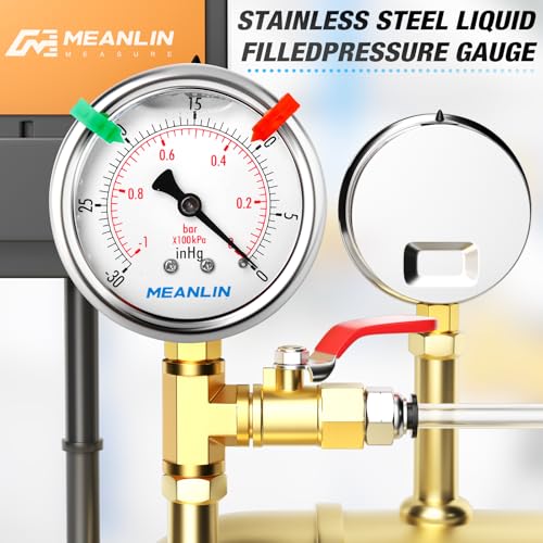 30inHG~0Psi Vacuum Pressure Gauge 1