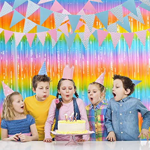 Colourful Fringe Curtains (2 Count)