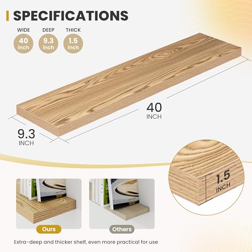 40 Inch Floating Shelves (2 Count)