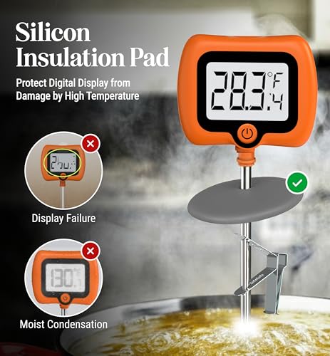 Digital Candy Thermometer with Pot Clip
