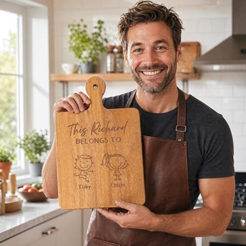 Personalized Family Member Cutting Board for Dad Mom Grandma Grandpa