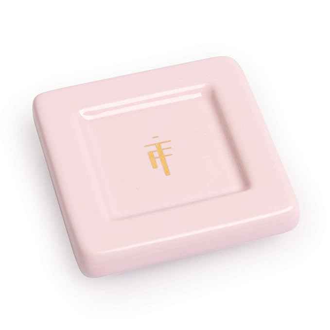 Tea Forte Jardin 3-Piece Premium Tea Gift Set with Rose Pink Cafe Cup with Lid, Tea Tray and 10 Assorted 2 of Each Variety Organic Handcrafted Pyramid Infuser Tea Bags