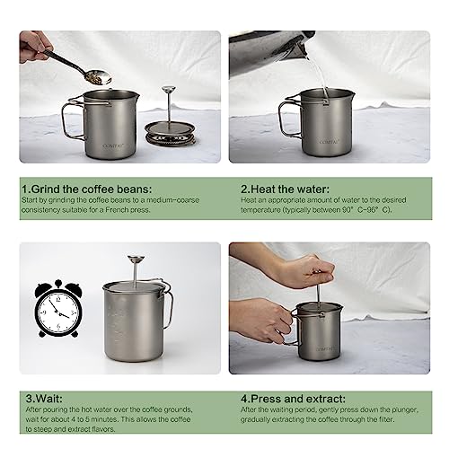 Titanium French Press Pot 750mL