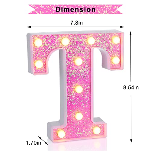 Pink Light up Letters (4.2329 Ounce)