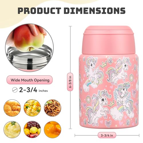 16oz Insulated Food Jar with Spoon