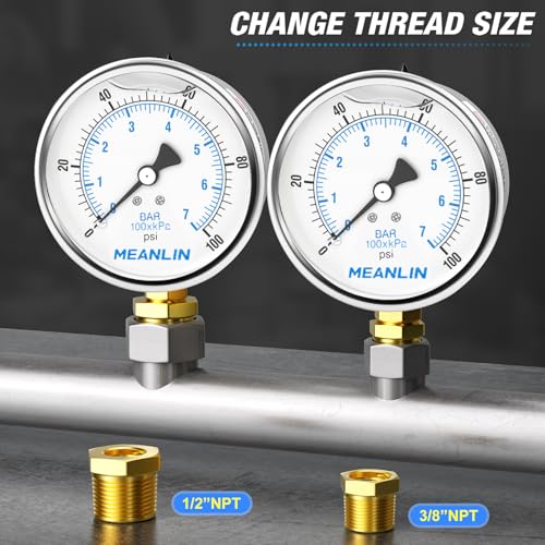 0~100Psi Stainless Steel 1