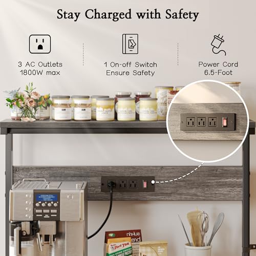 Bakers Rack with Power Outlets
