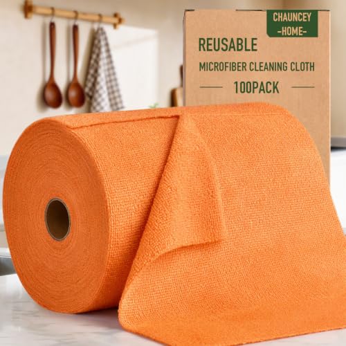 Microfiber Cleaning Cloth Roll (100 Count)