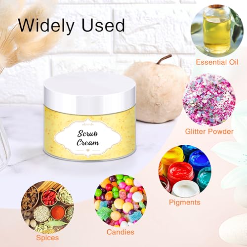 4 OZ Plastic Jars with Lids (72 Count)
