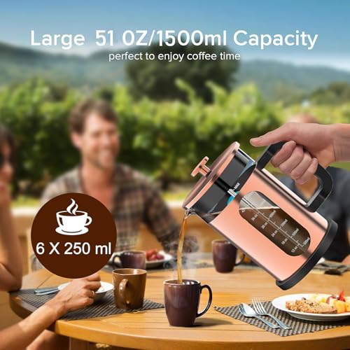 French Press Coffee Maker 51oz