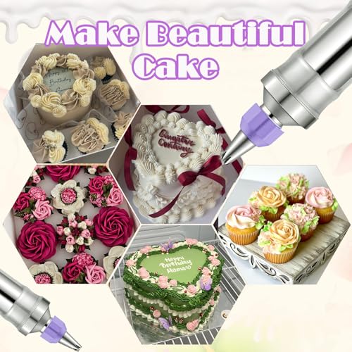 Stainless Steel Dessert Decorating Syringe Set (18 Count)
