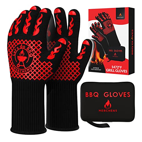 BBQ Grill & Oven Gloves 1472°F Heat Resistant (16.16 Ounce)