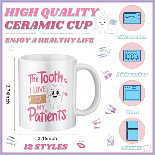 12 Pcs CNA Week Dental Gifts Bulk for Assistant Hygienist Dental Birthday Gift (12 Count)