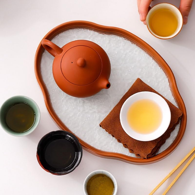 Five Famous Kiln Clay Pot Tea Set 6 Piece Teapot with Handle Gift Box Ceramic Item