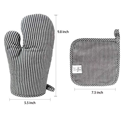 4Pcs Oven Mitts and Pot Holders (4 Count)
