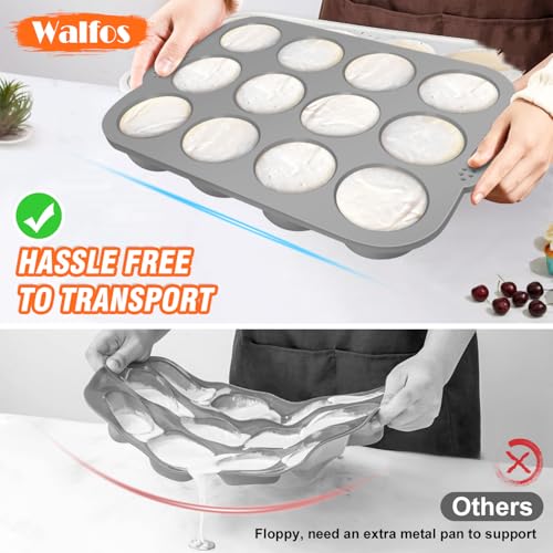 Silicone Muffin Pan with Metal Frame (24 Count)