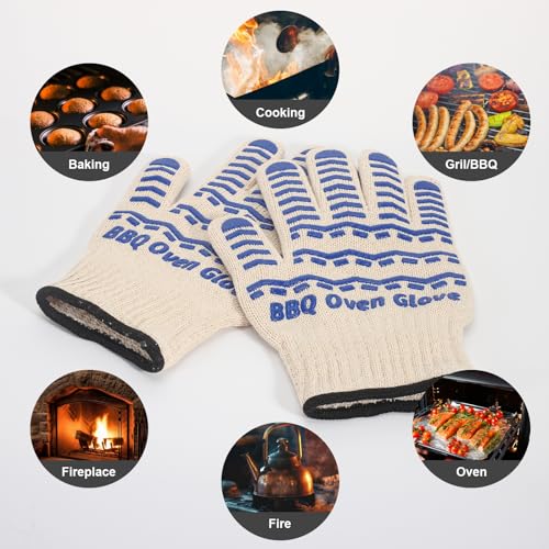 BBQ Gloves 932℉ Heat Resistant Oven Gloves
